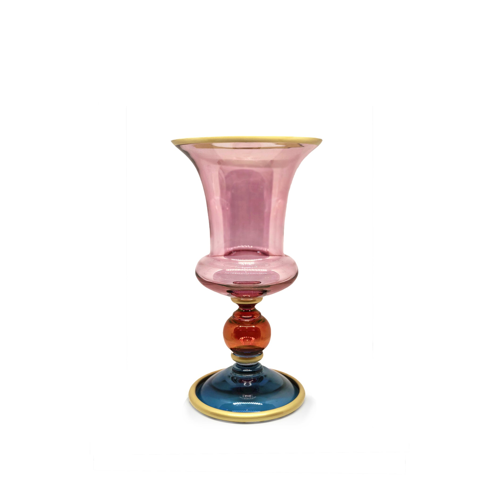 Handblown Italian Coloured Glass Medicis Vase, Small, 33cm