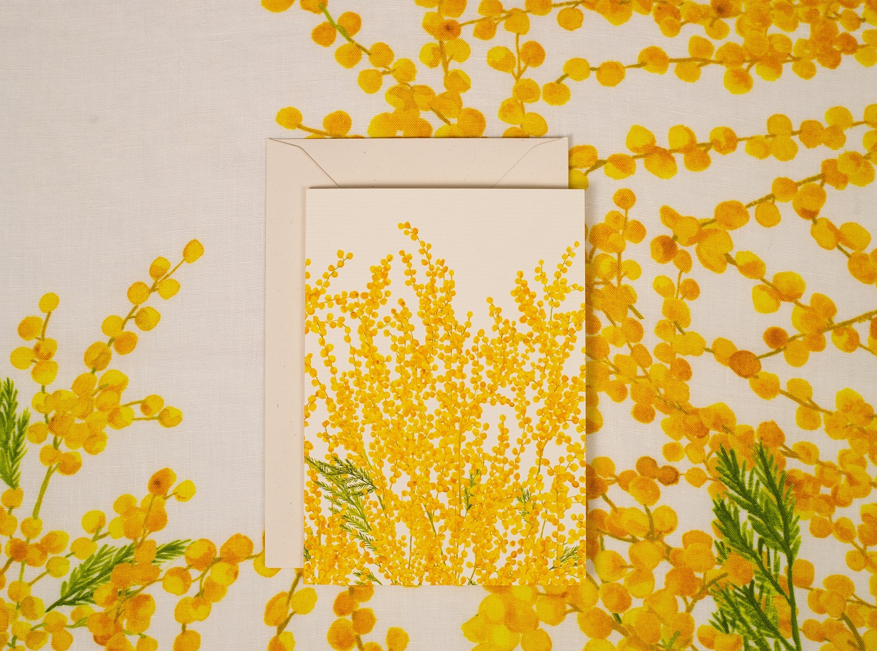 'Mimosa' Greeting Card, 15cm x 10cm (A6)