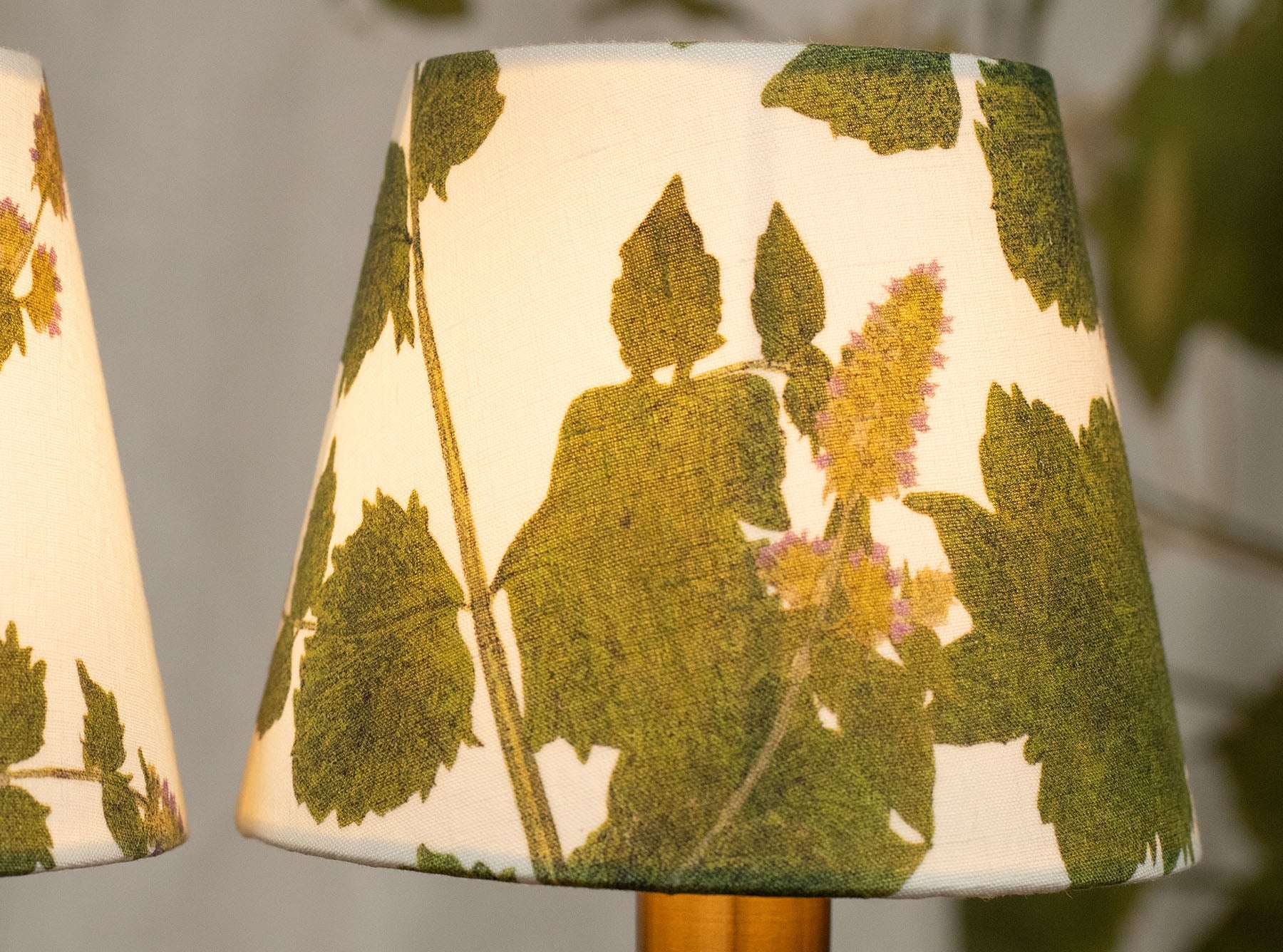 Set of 2 'Mint' French Drum Lampshade, 13cm