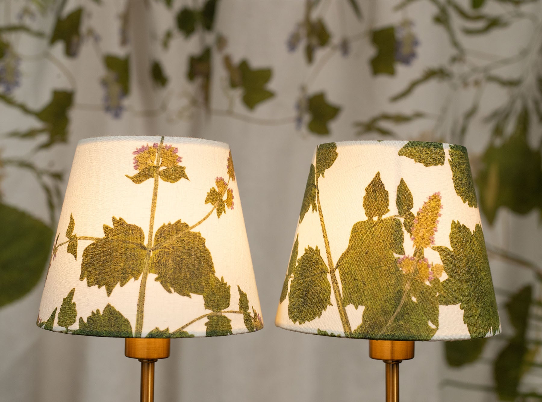 Set of 2 'Mint' French Drum Lampshade, 13cm