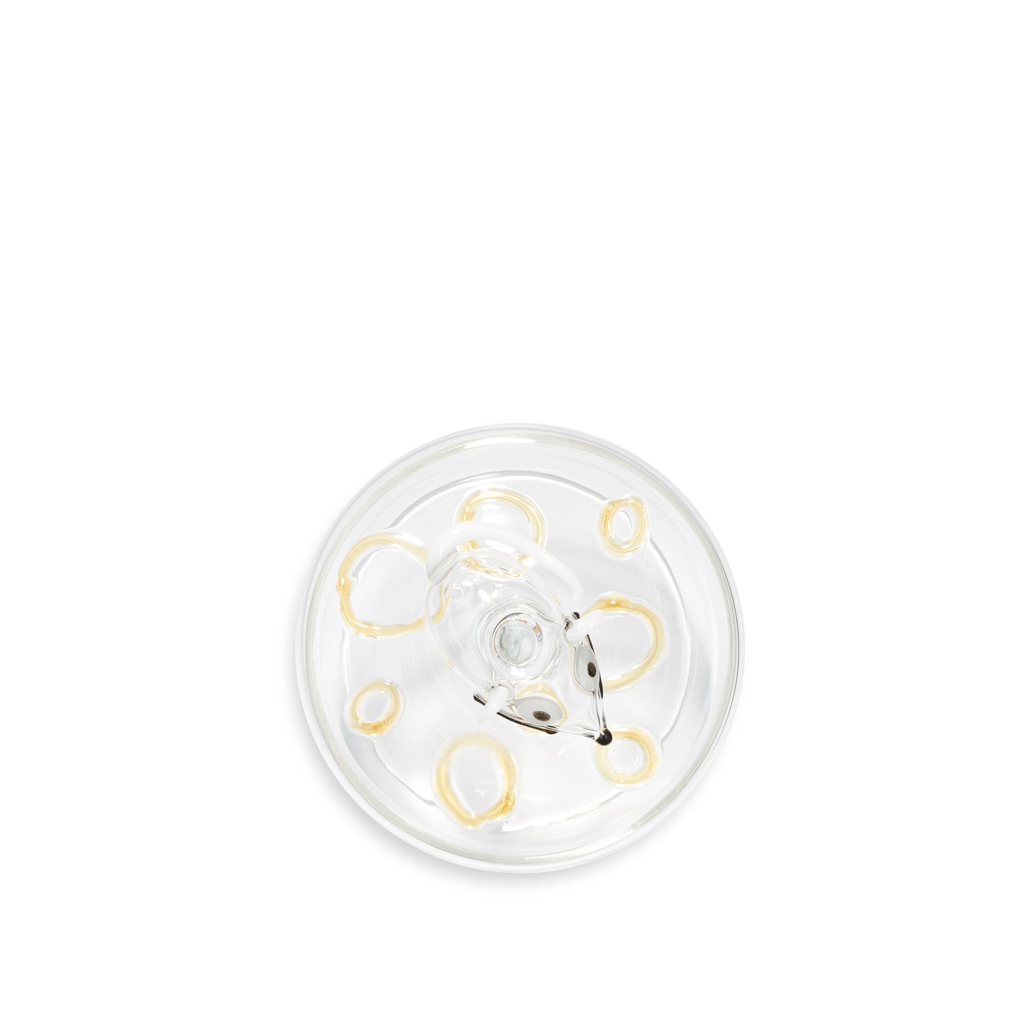 Handblown Glass Mouse Cheese Mini Serving Stand, 12.5cm