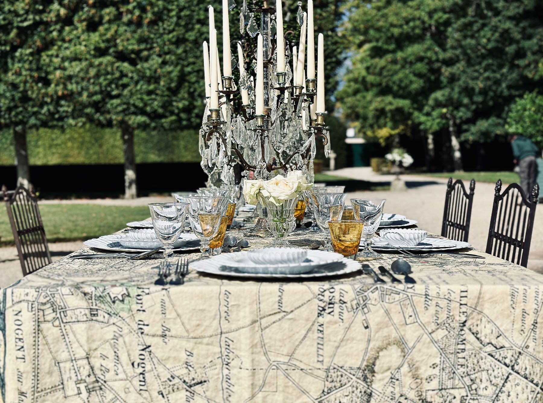 'Paris Map' Linen Tablecloth