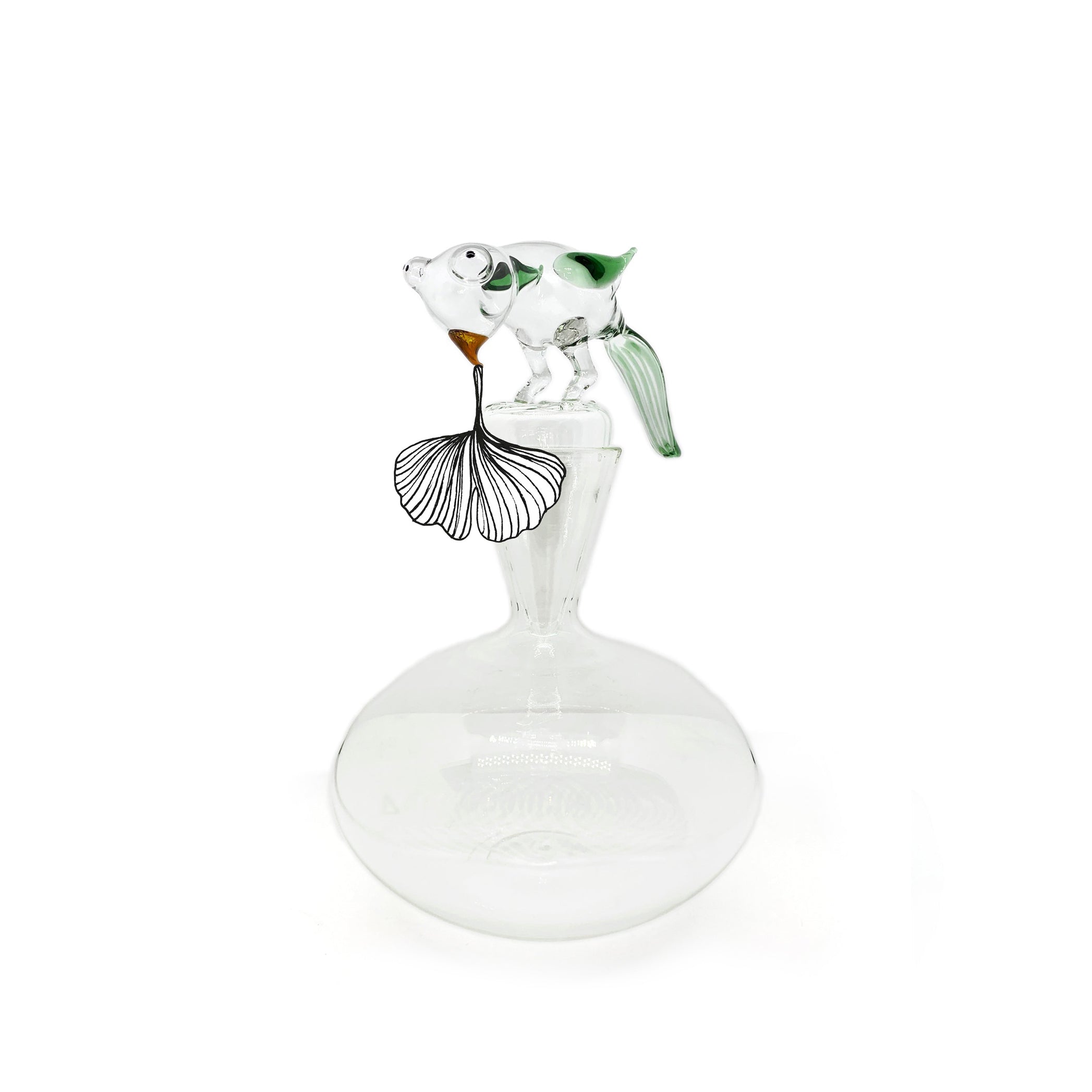 Handblown Glass Parrot Decanter, 33cm