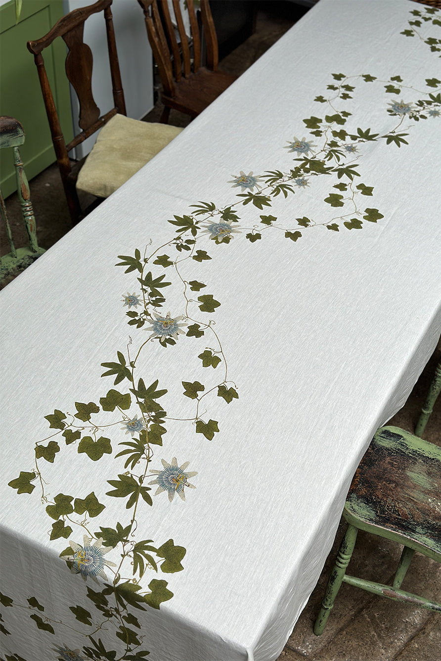 Passiflora Linen Tablecloth