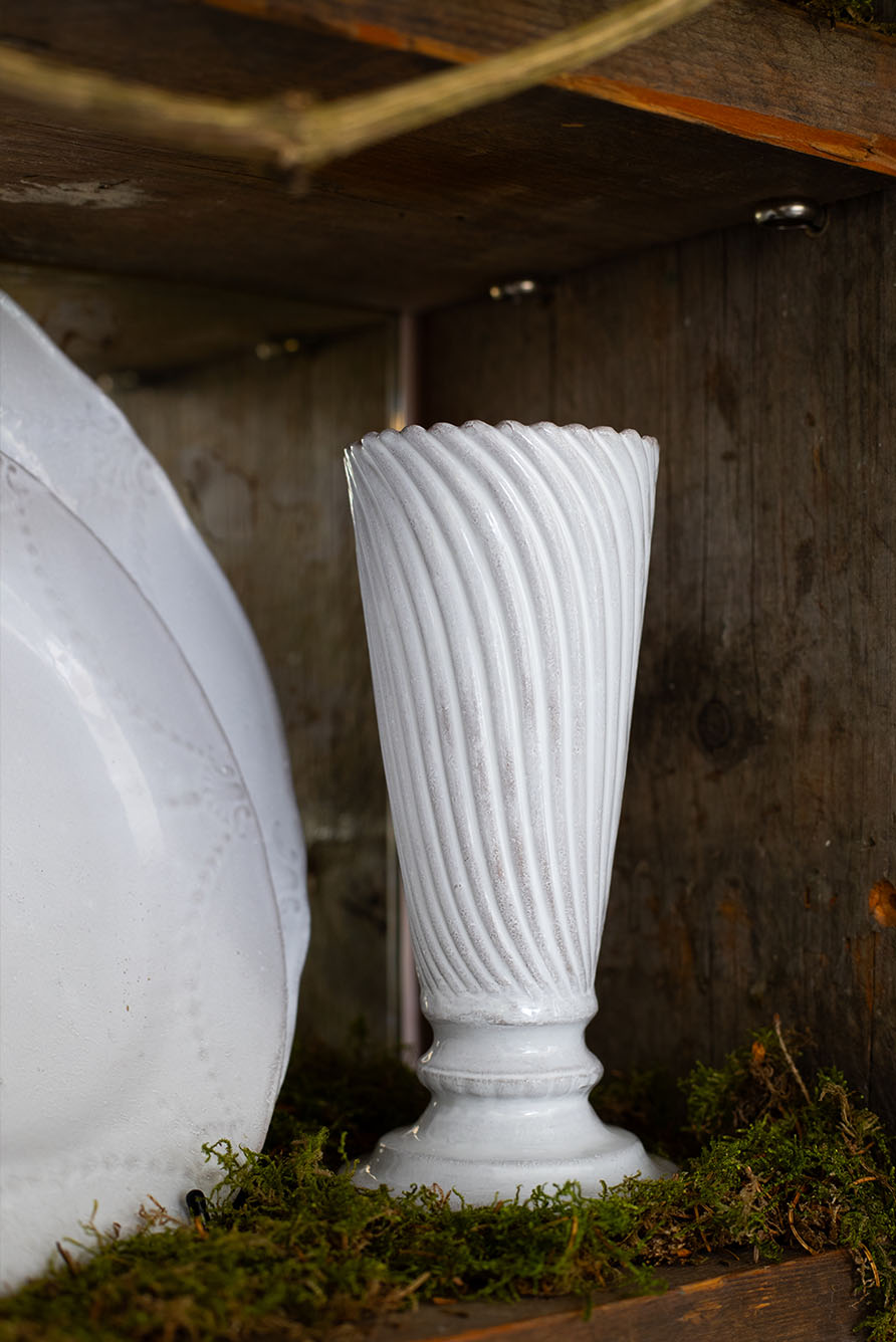 Peggy Vase by Astier de Villatte, 8.5 x 8.5 x 18cm