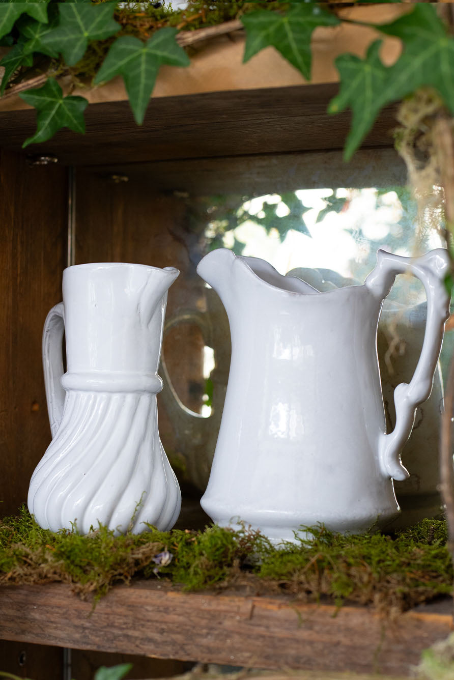 Peggy Water Pitcher by Astier de Villatte, 13 x 13 x 17cm