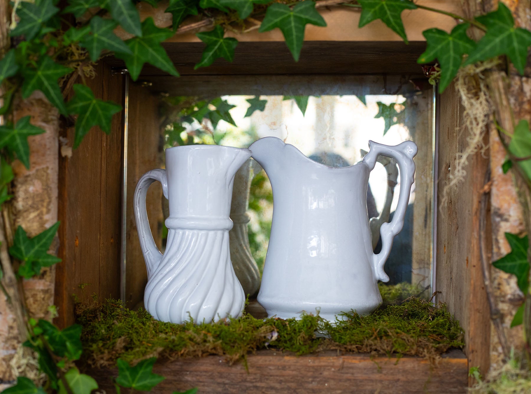 Peggy Water Pitcher by Astier de Villatte, 13 x 13 x 17cm
