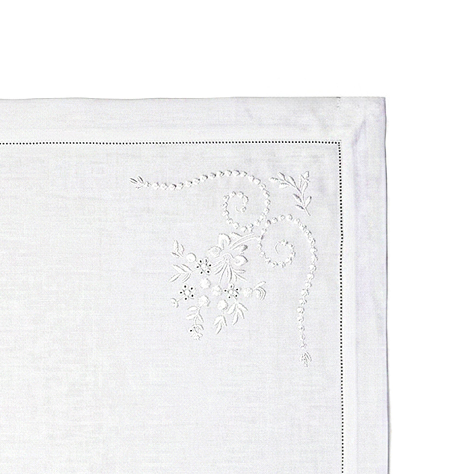 'Petit Bouquet' Embroidered Cotton Placemat, 35cm x 50cm