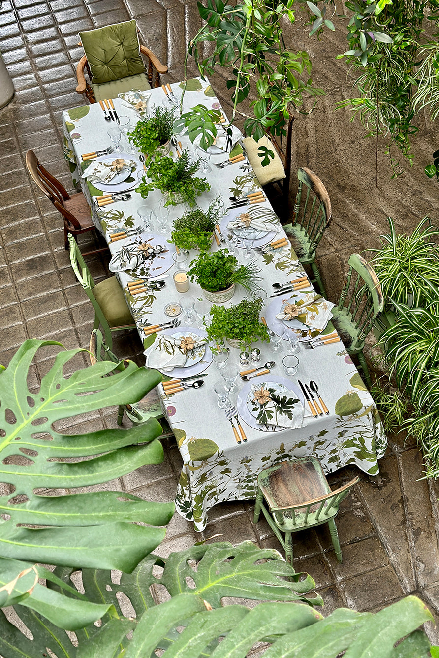 'Herb Garden' Linen Tablecloth