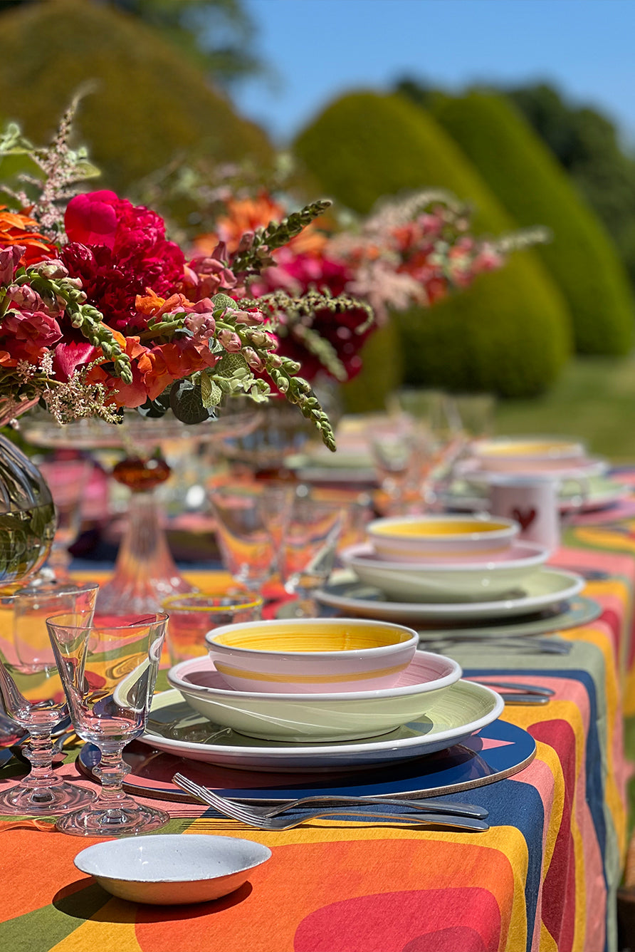 'Queen of Hearts' Linen Tablecloth