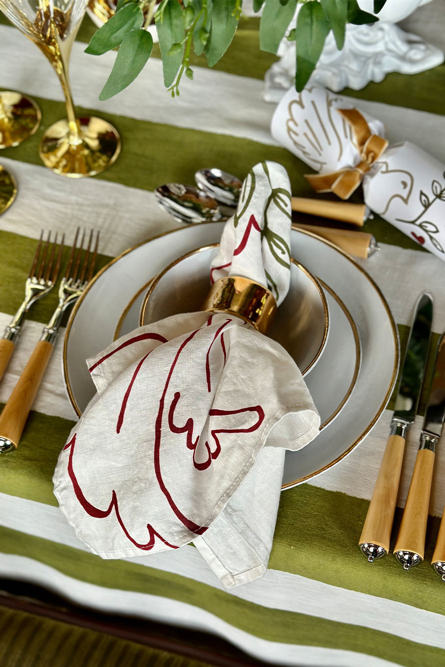 Christmas Crackers with 'Gold Doves' Print and Gold Velvet Bows, Box of 6 (UK ONLY)