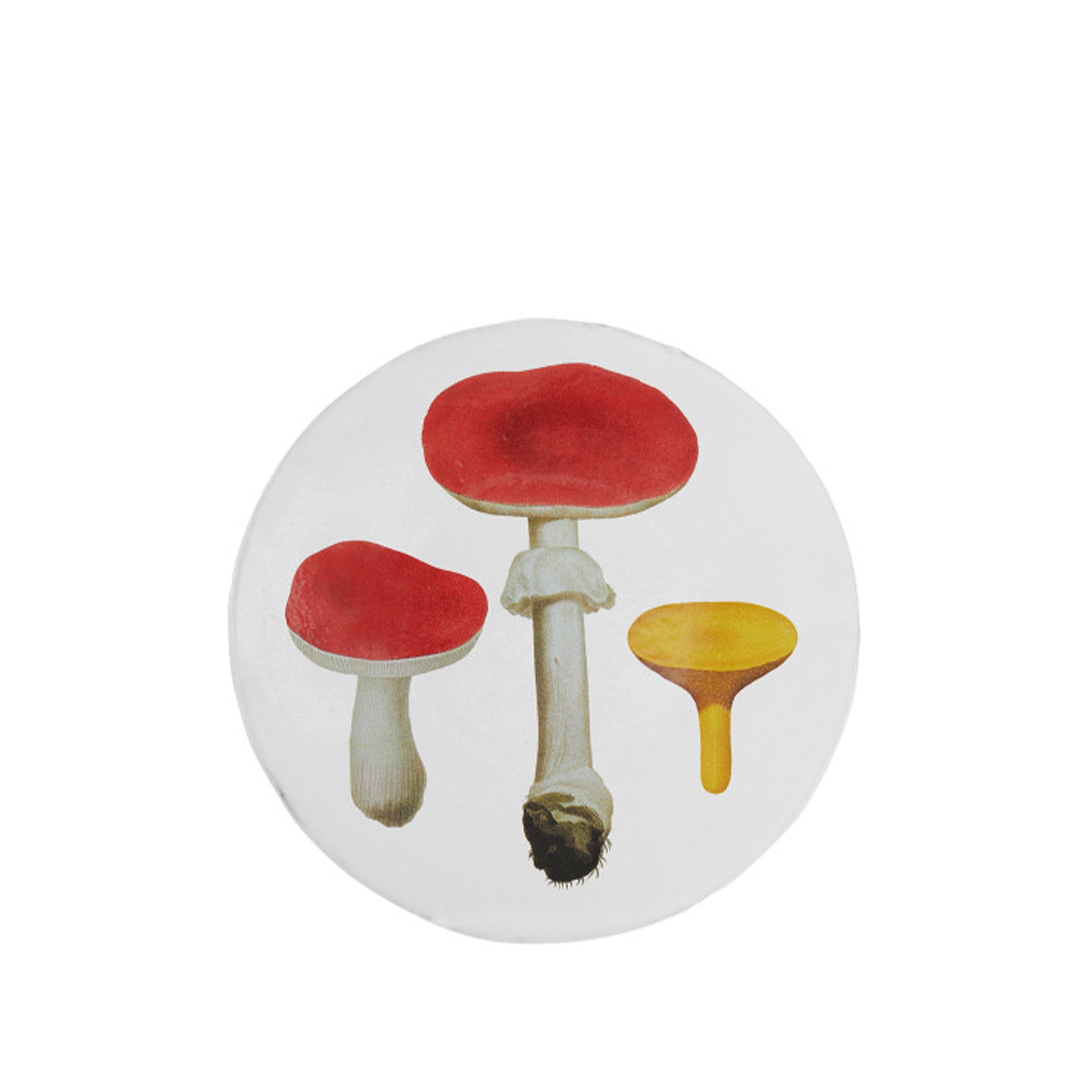Red Mushroom Dessert Plate by Astier de Villatte, 24cm