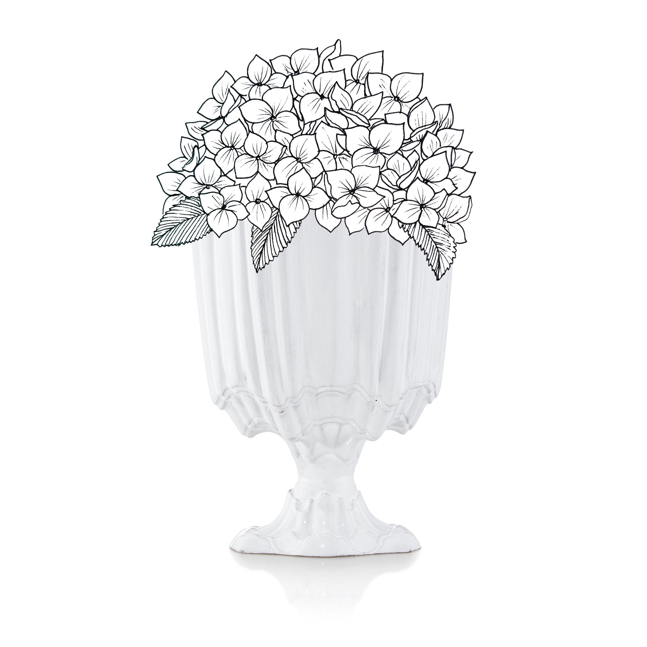 Rocaille Vase by Astier de Villatte, 28cm