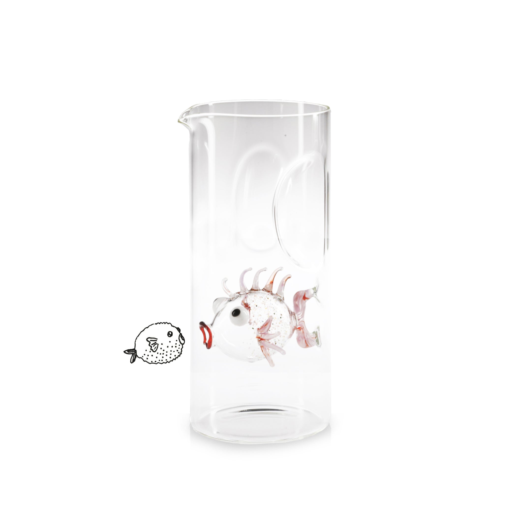 Handblown Glass Scorpion Fish Carafe, 24.5cm