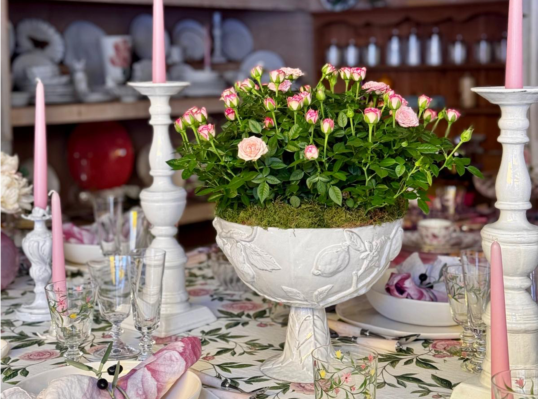 Setsuko Bowl on Stand by Astier de Villatte, 28cm