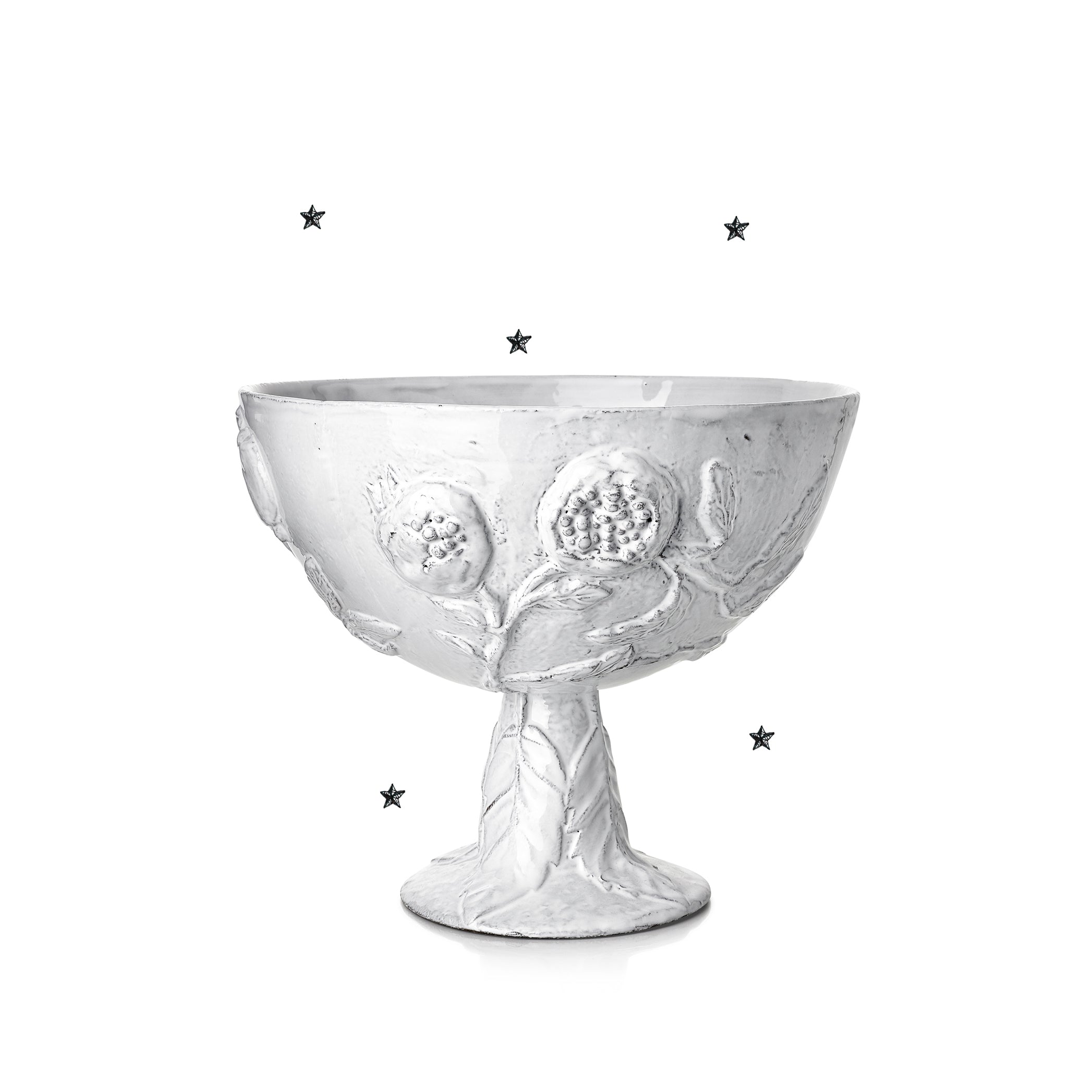 Setsuko Bowl on Stand by Astier de Villatte, 28cm