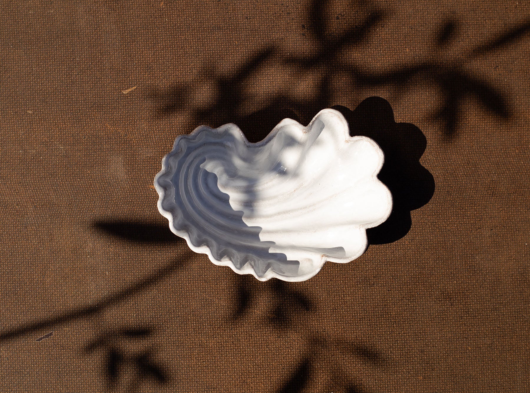 Shell (Coquillage) Spiral Trinket Dish by Astier de Villatte, 5 x 4 x 1.5cm