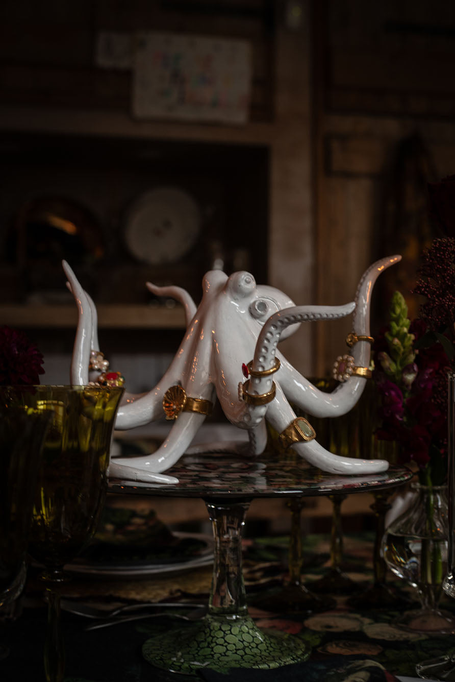 S&B x John Derian 'Sleeping Beauty' Linen Tablecloth