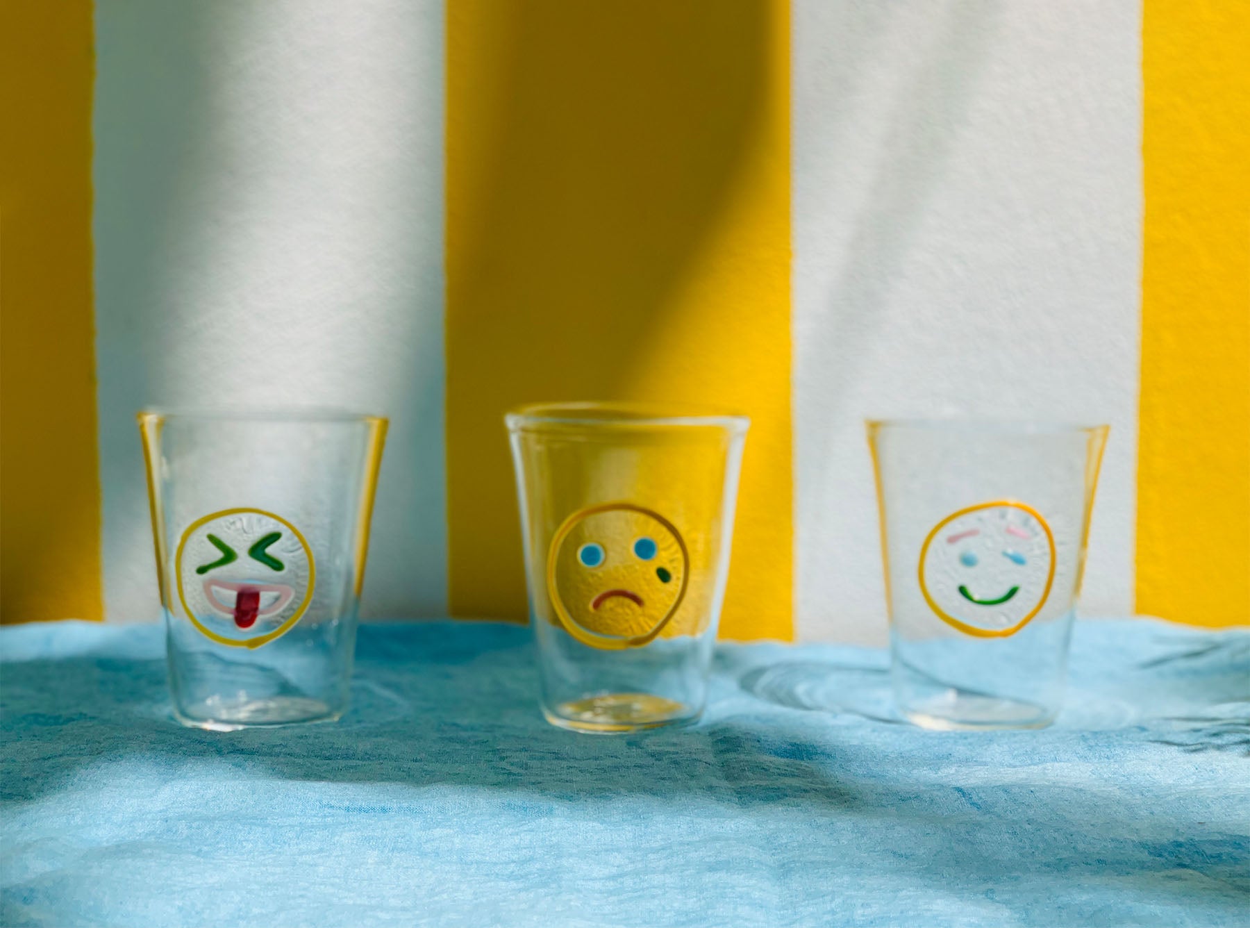 Handblown Glass 'Cheeky' Mood Tumbler