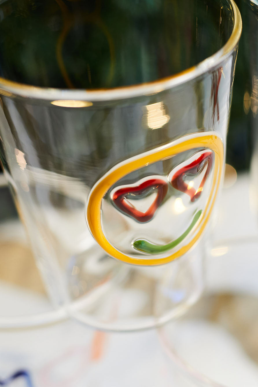 Handblown Glass 'Angry' Mood Tumbler