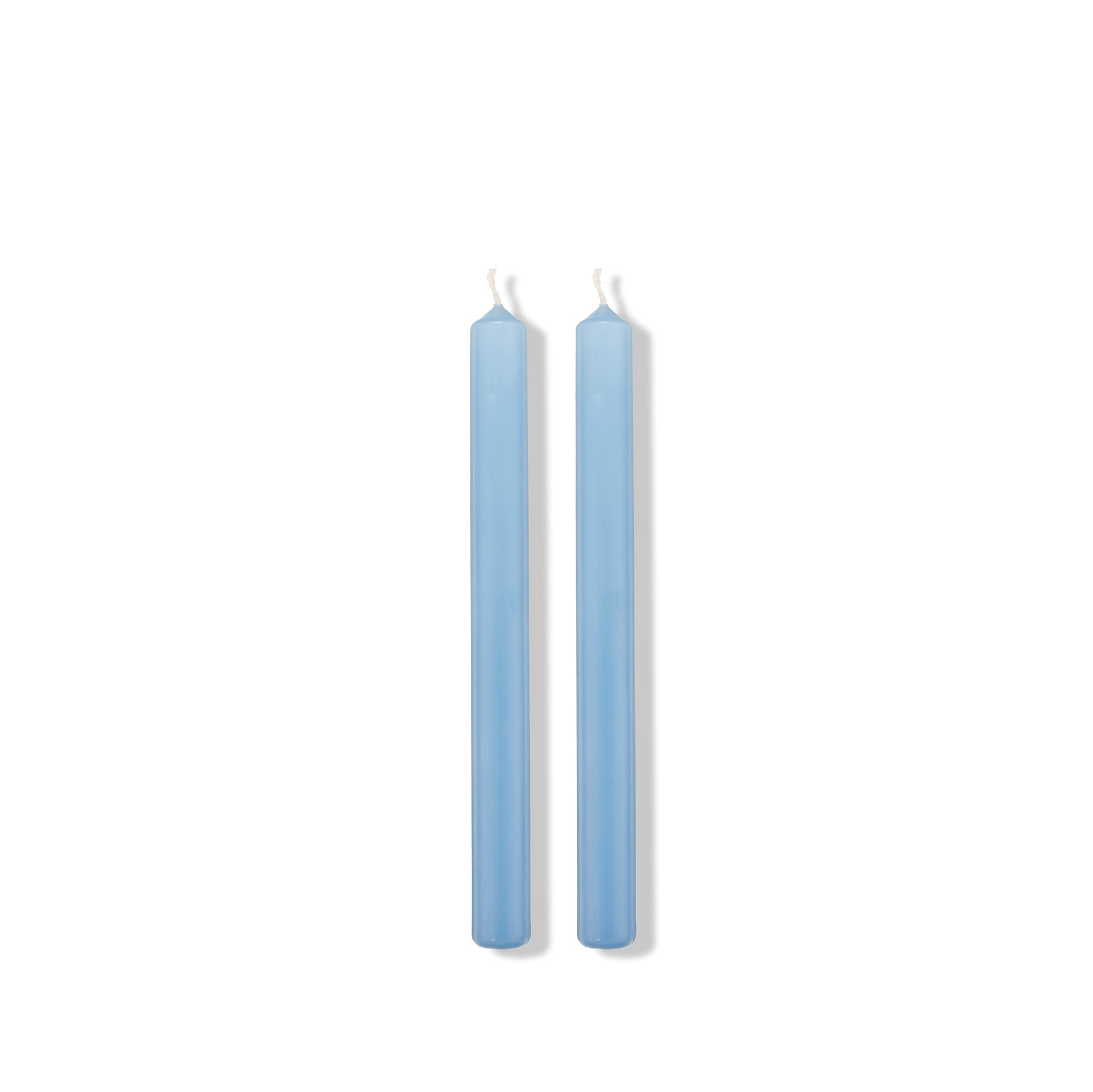 S&B Set of 2 Straight Candles in Blue, 25cm