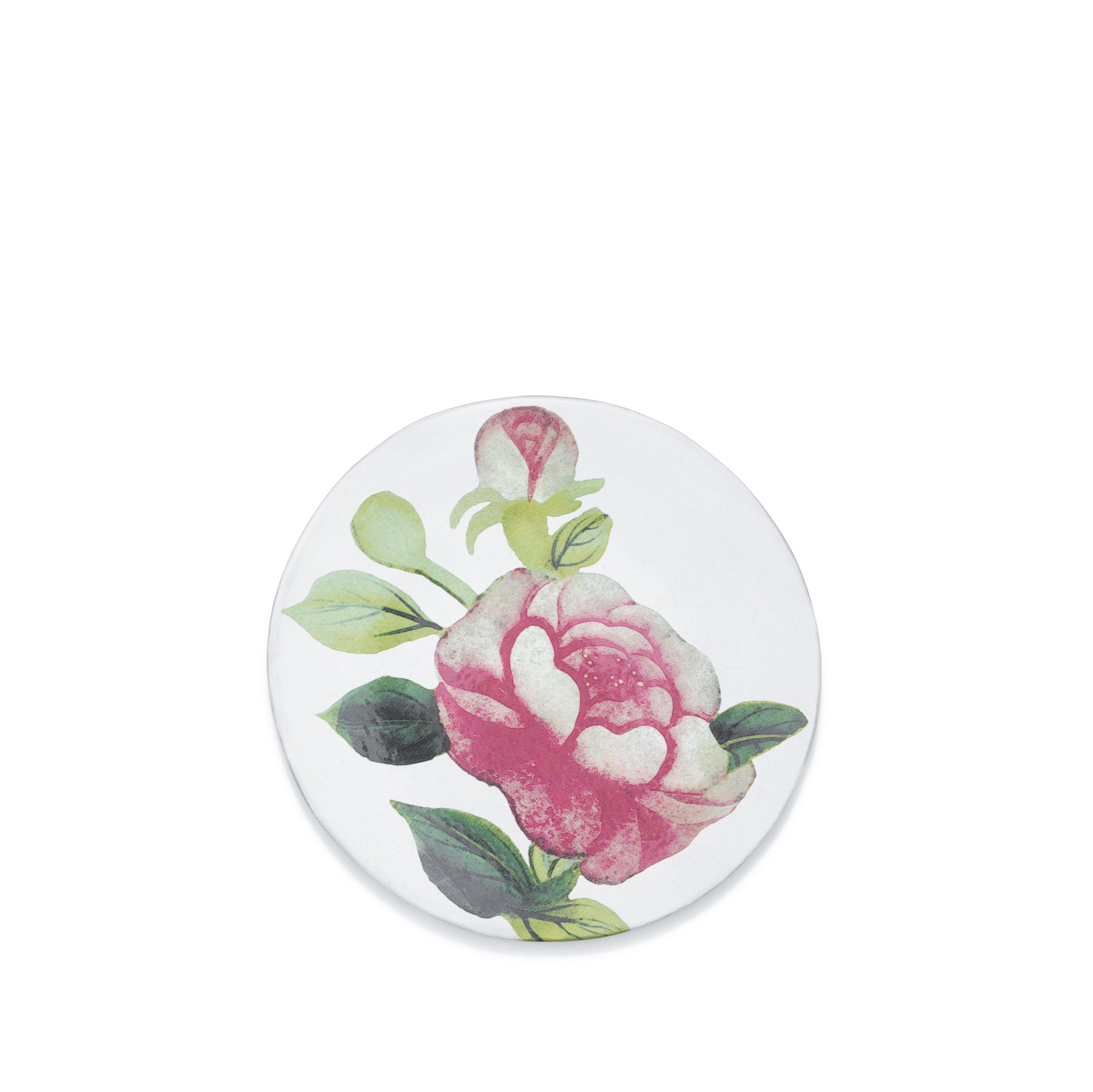 Superbe Rose Plate by Astier de Villatte, 17.5cm