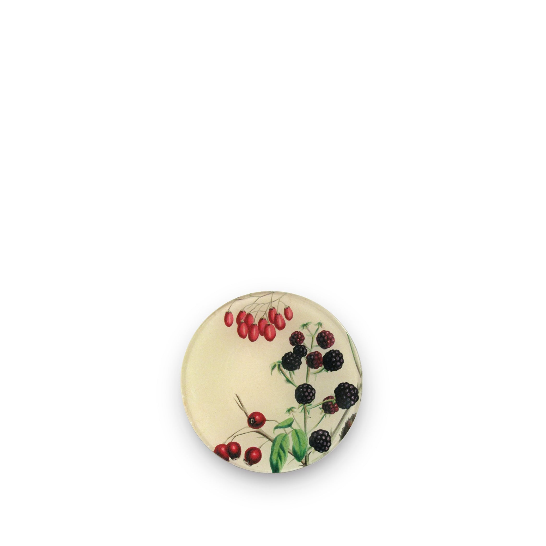 John Derian Sweet Berries Round Plate, 10cm