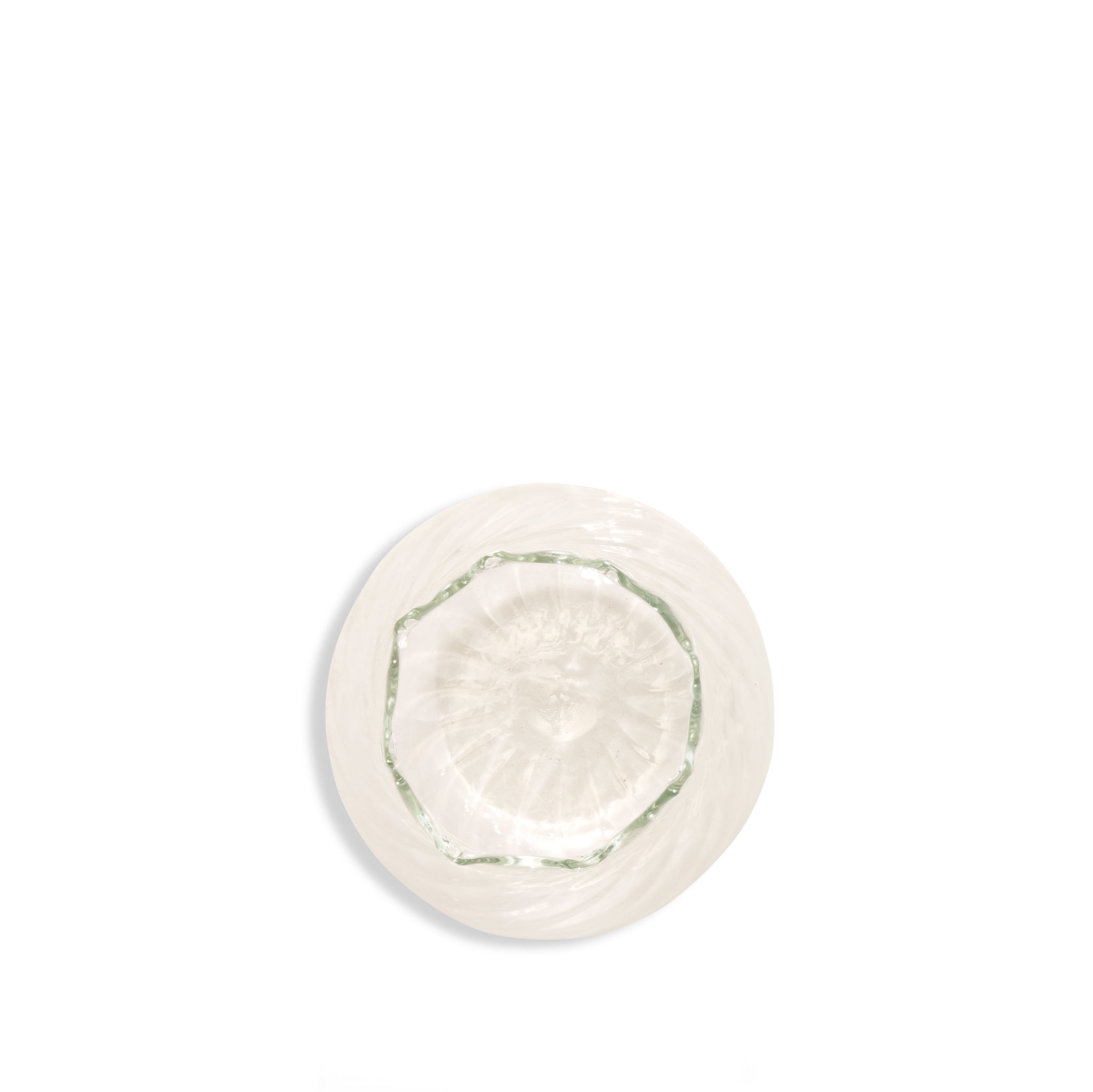 Handblown Glass Pomegranate Swirl Bud Vase