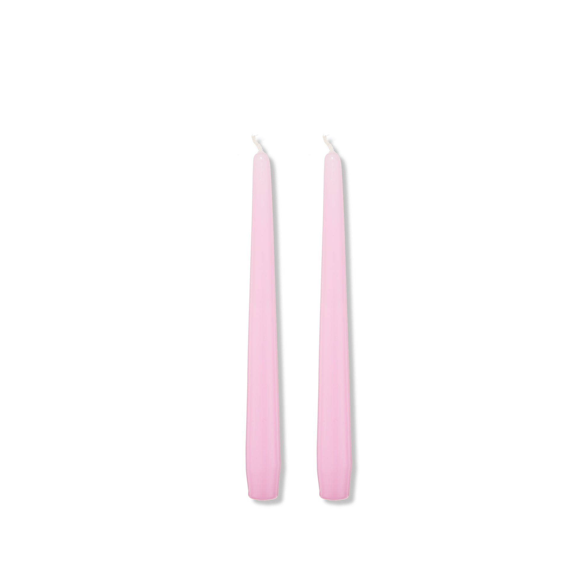 S&B Set of 2 Tapered Candles in Pink, 25cm