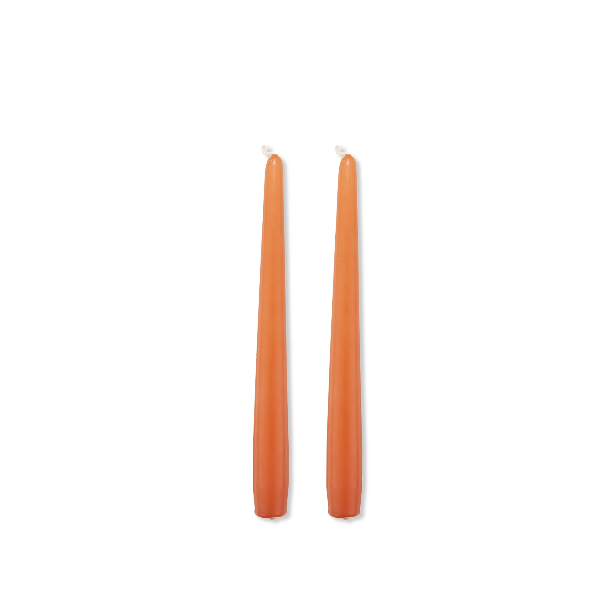 S&B Set of 2 Tapered Candles in Terracotta, 25cm