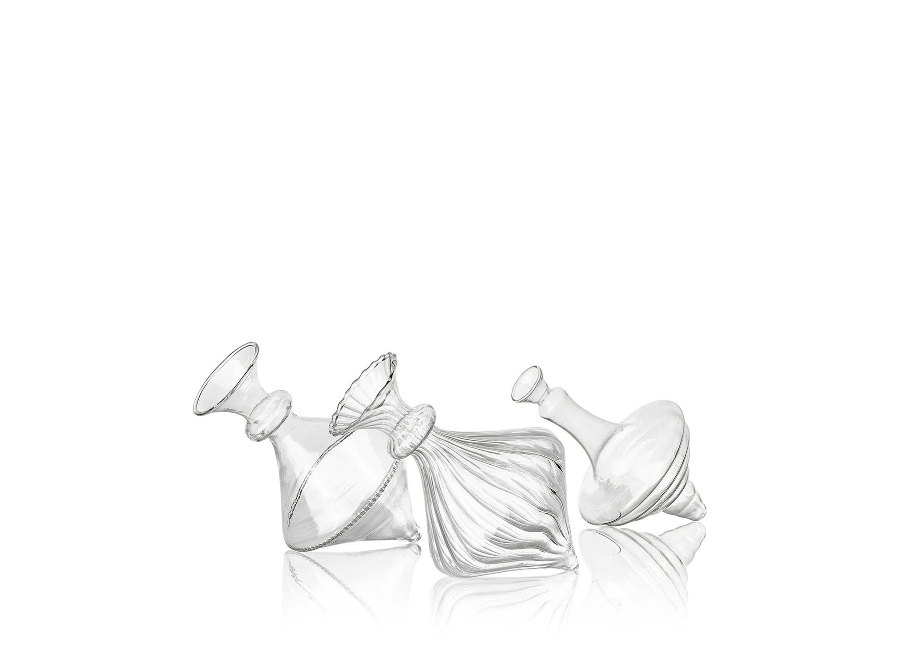 Handblown Glass Mia Bud Flower Vase, 17cm