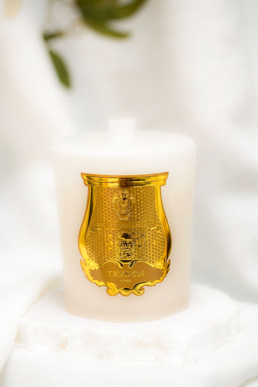 Alabaster Pedestal Candle Accessory by Trudon