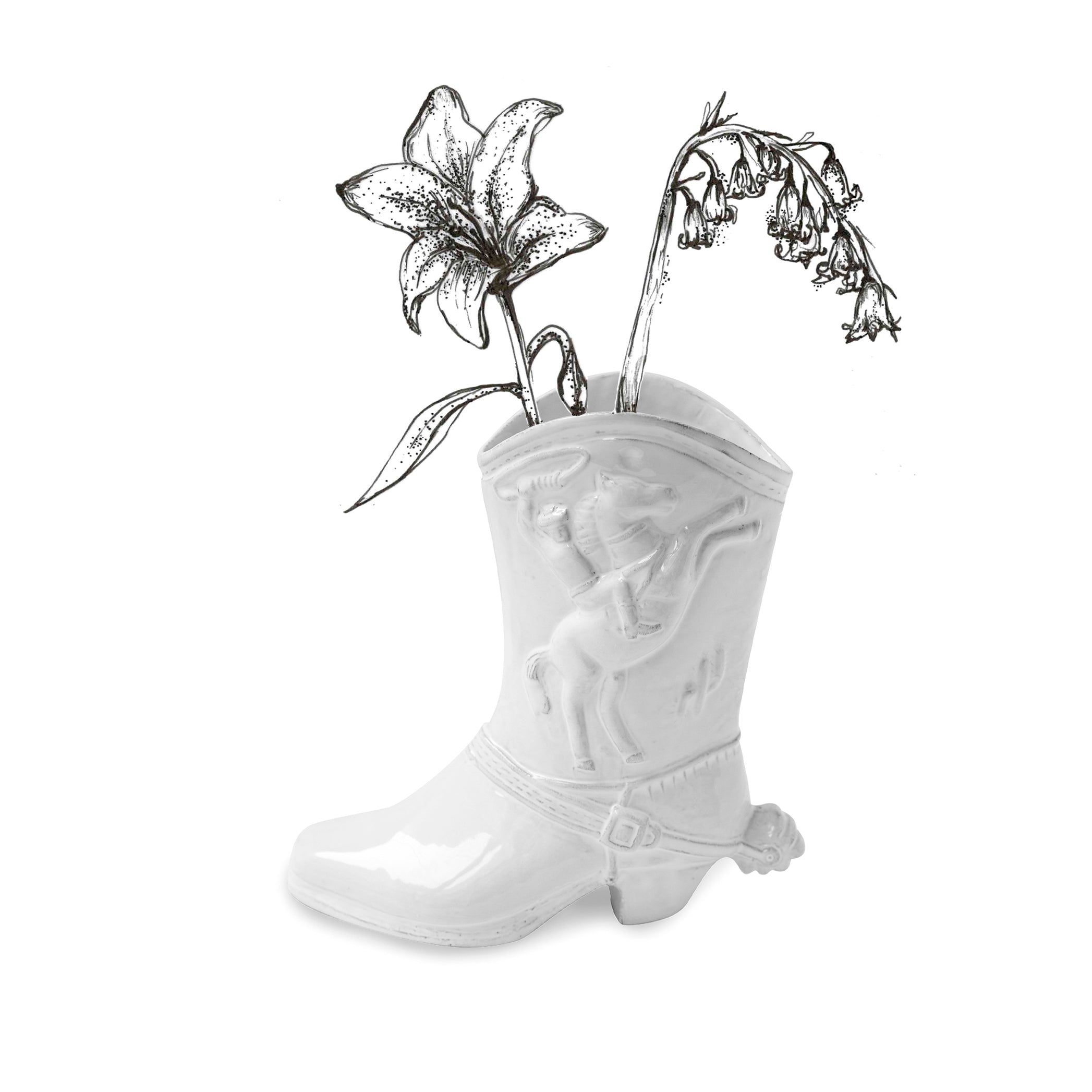 Left Foot Tucson Vase by Astier de Villatte, 23cm