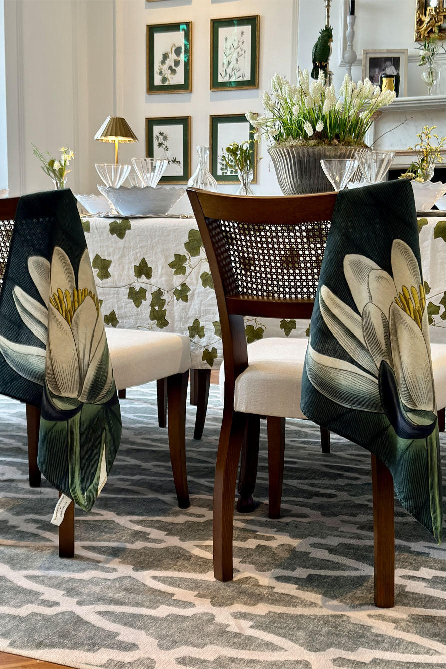 S&B x John Derian 'Water Lily' Linen Napkin, 50x50cm