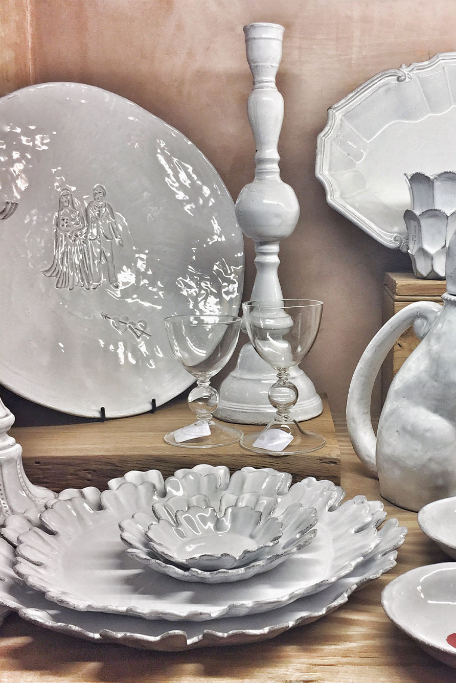 Mariés Wedding Platter by Astier de Villatte, 35.5cm