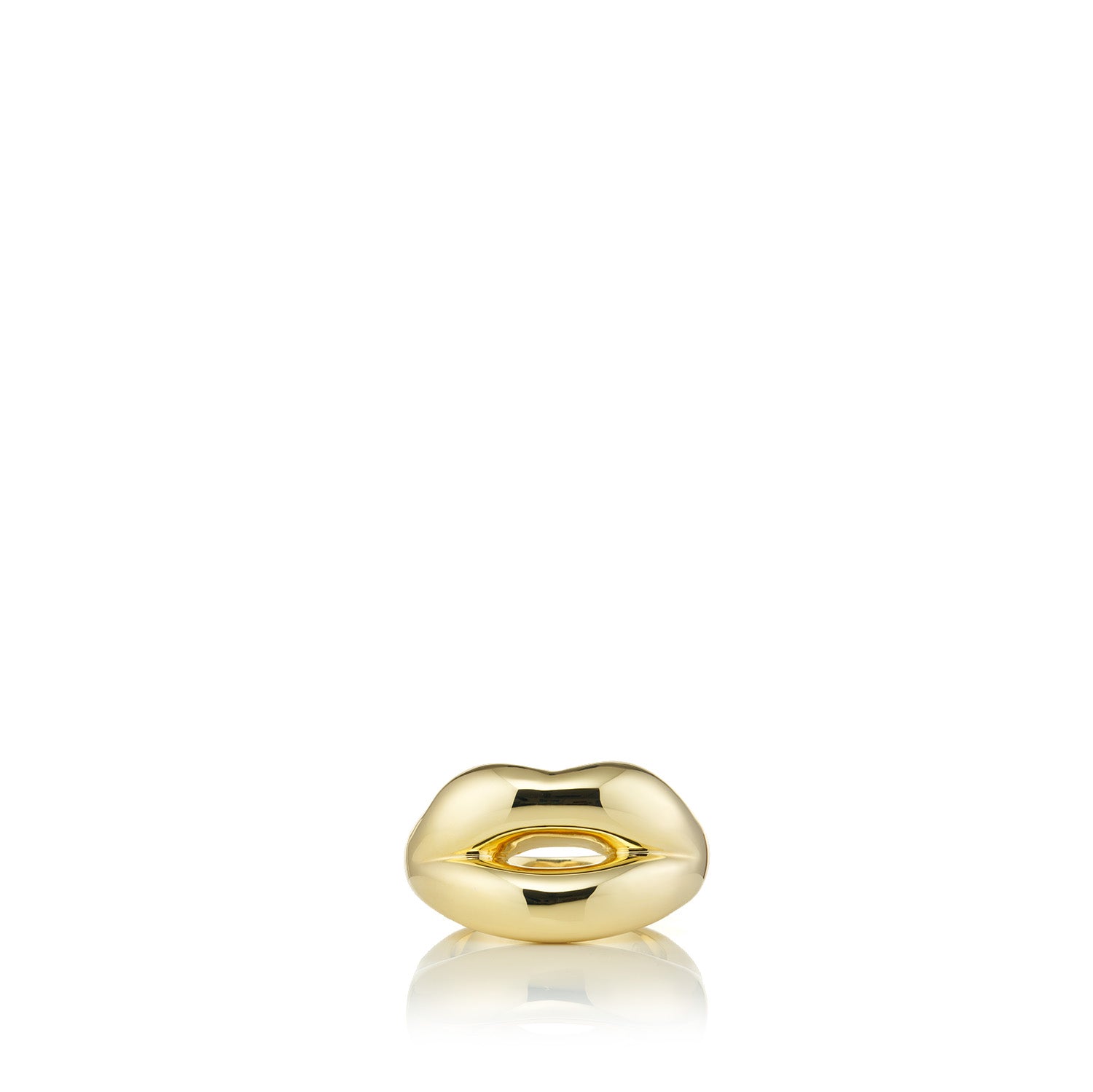 Hotlips Napkin Ring in Gold, 4cm