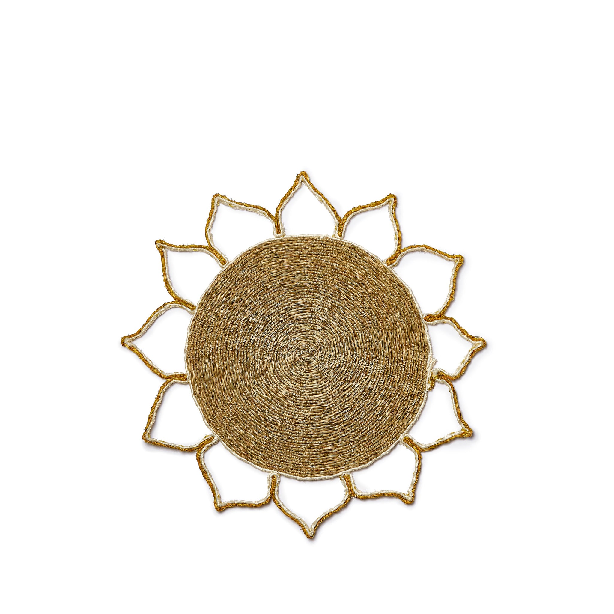 'Petal' Placemat in Mustard, 36cm