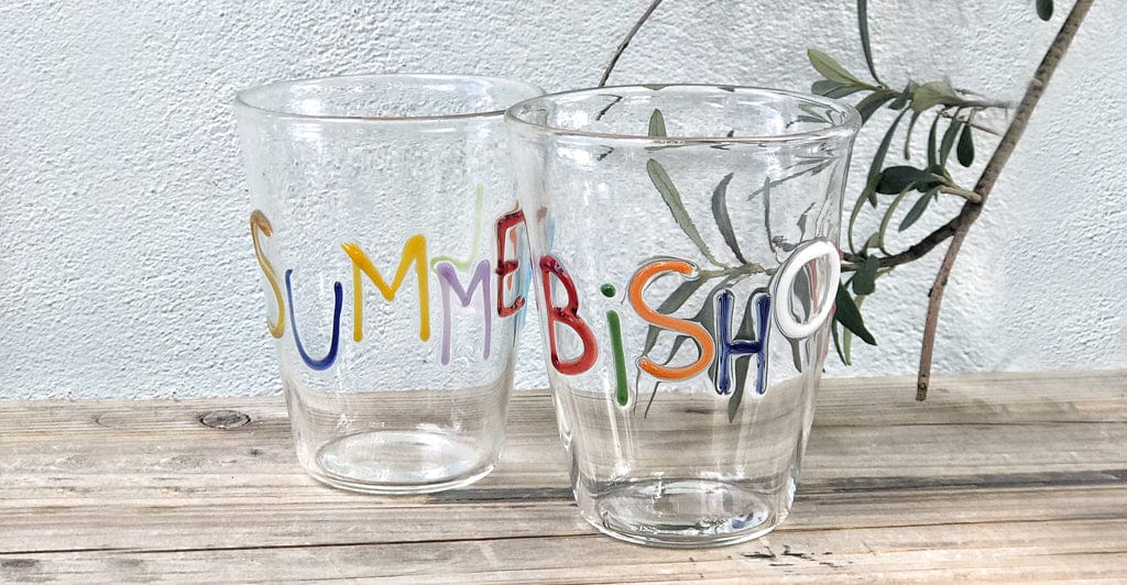 Bespoke Handblown Glass Word Tumbler - MADE TO ORDER