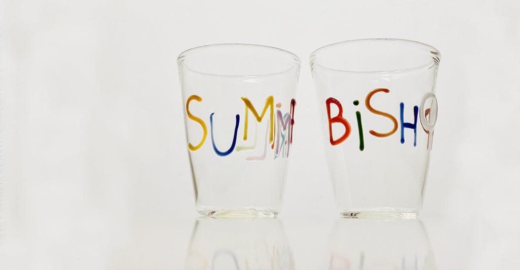 Bespoke Handblown Glass Word Tumbler - MADE TO ORDER