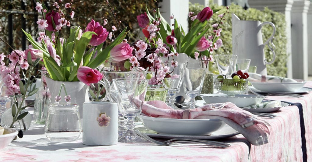 Pair of Istanbul Small Candlesticks By Astier de Villatte, 26.5cm