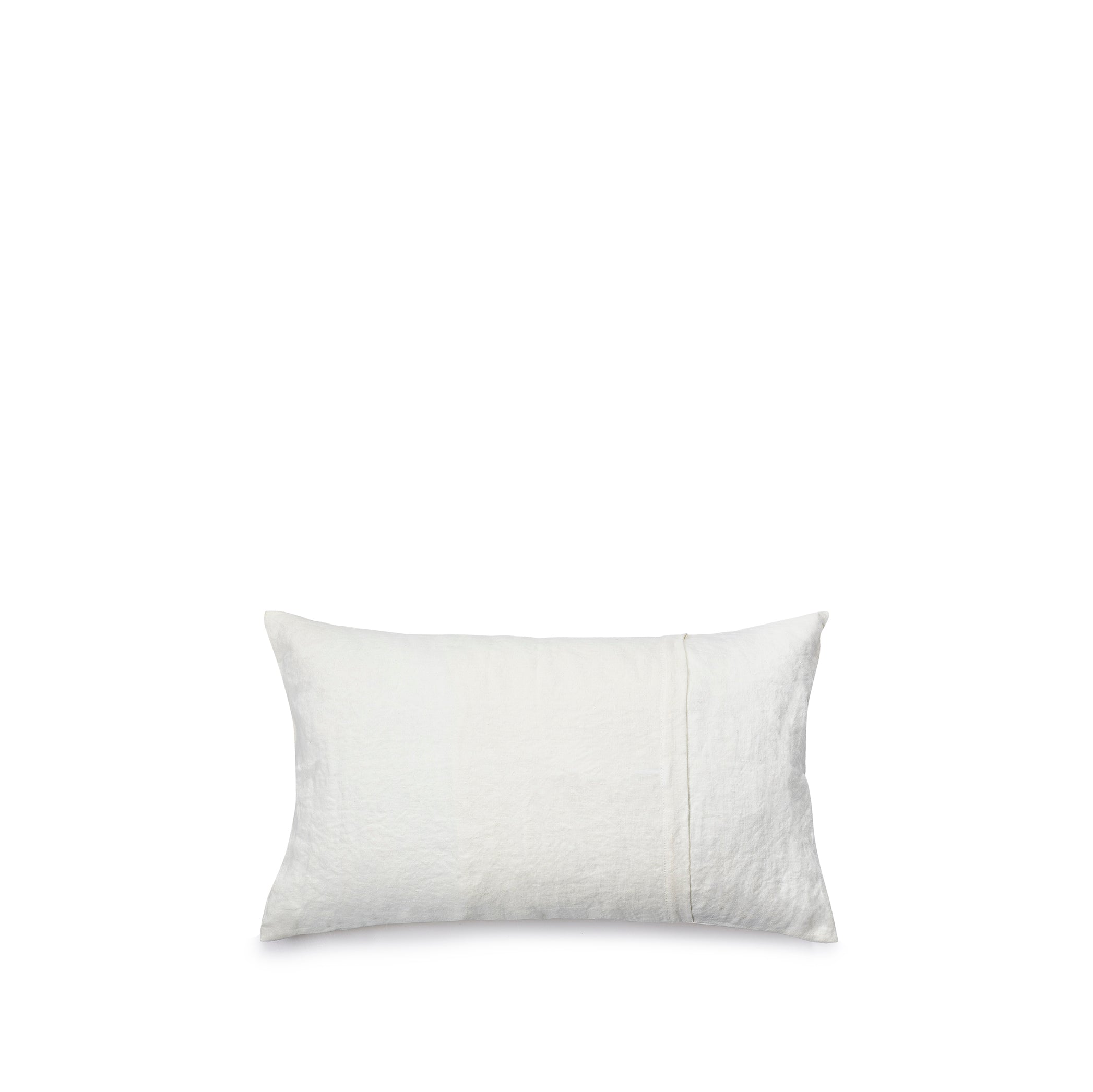 Hand Painted Linen Cushion in Coral, 50cm x 30cm