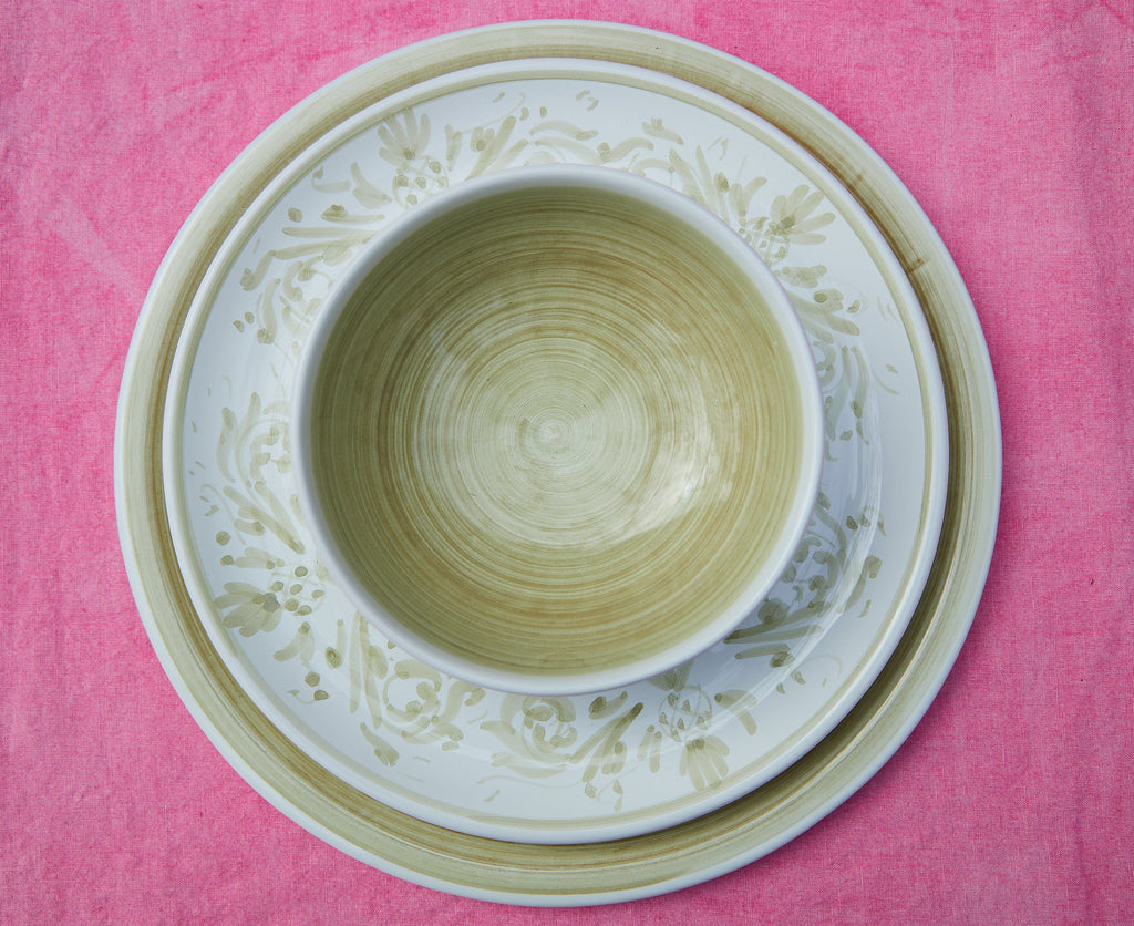 S&B 'Brushed' Ceramic Soup Bowl in Light Blue, 16cm