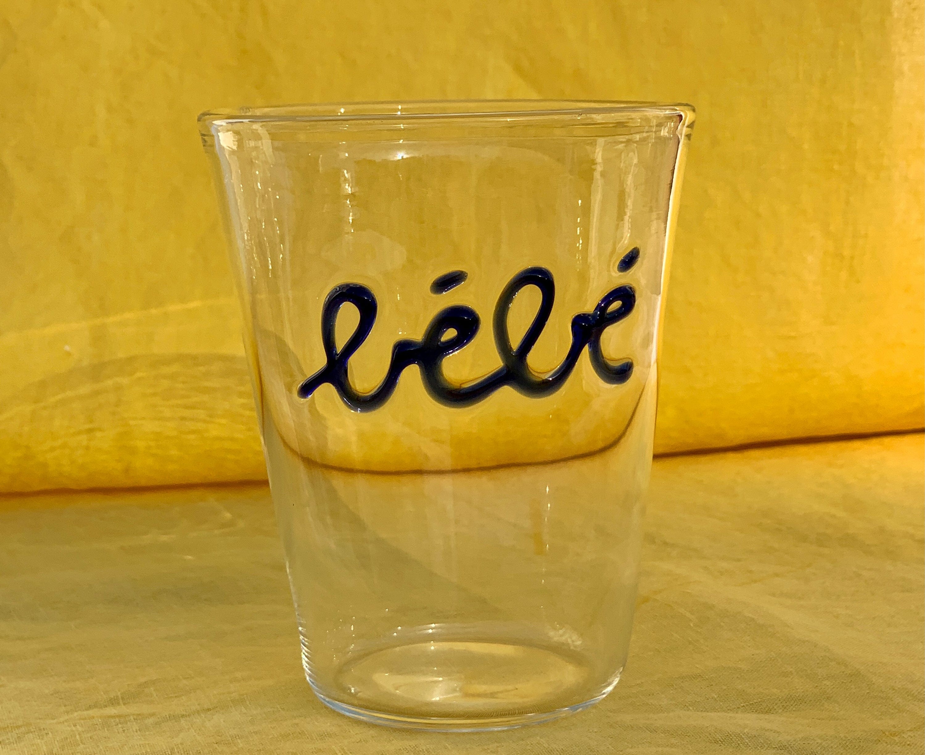 Handblown Glass "Bébé" (Baby) Tumbler in Blue