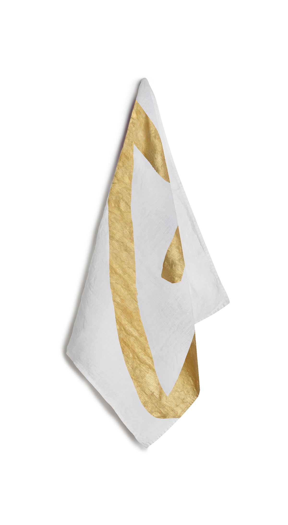 Alphabet Napkin 'G' in Gold, 50x50cm