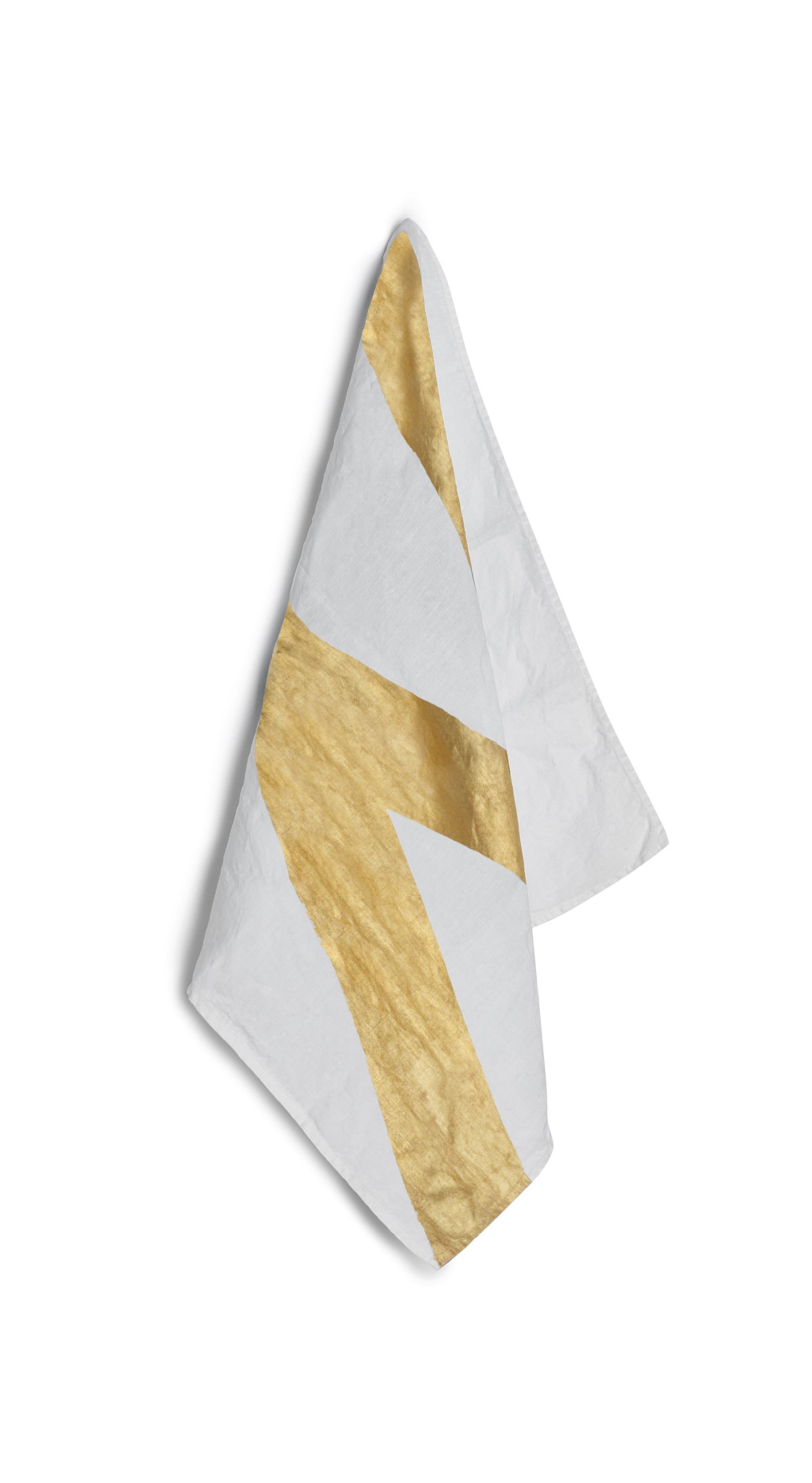Alphabet Napkin 'N' in Gold, 50x50cm