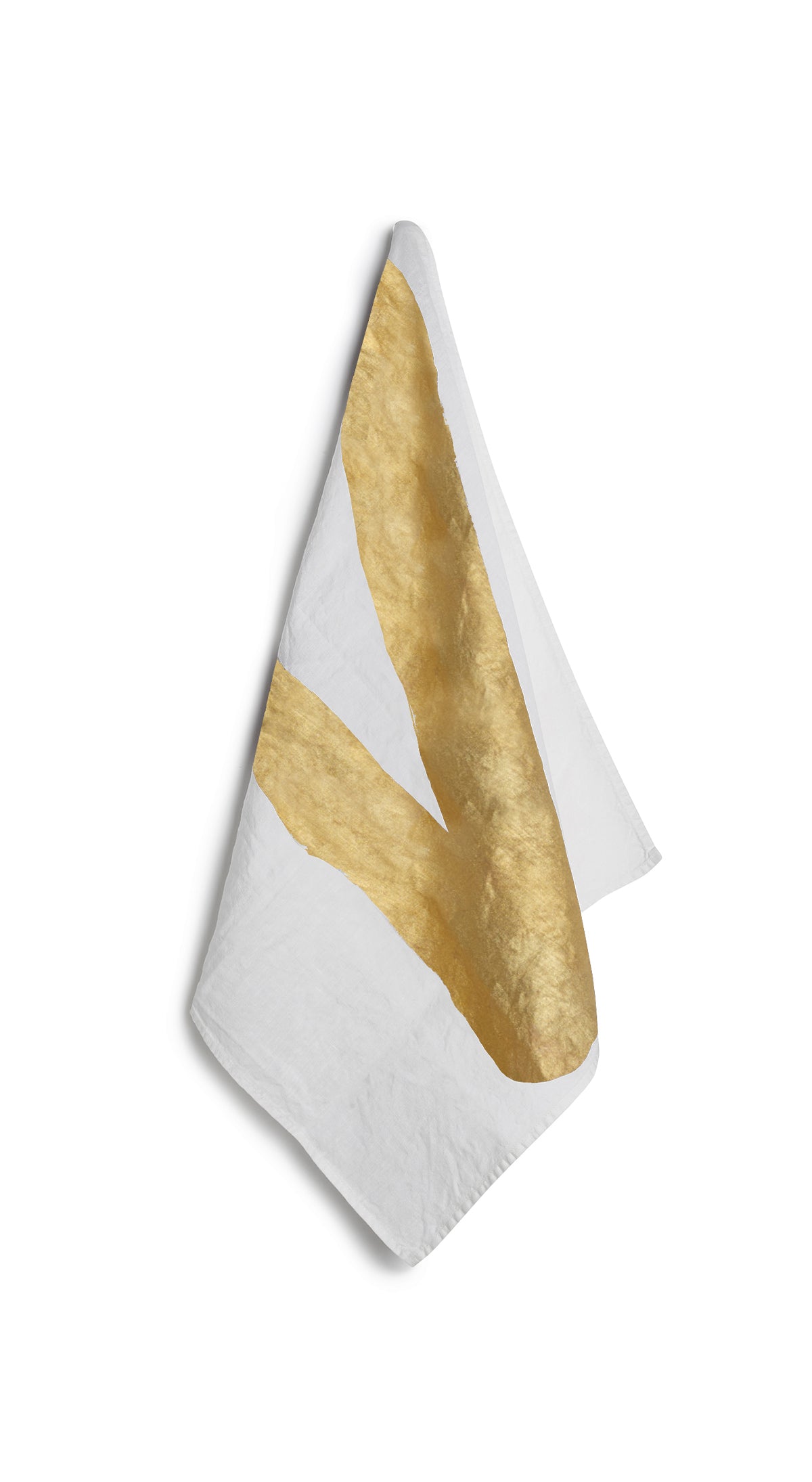 Alphabet Napkin 'V' in Gold, 50x50cm