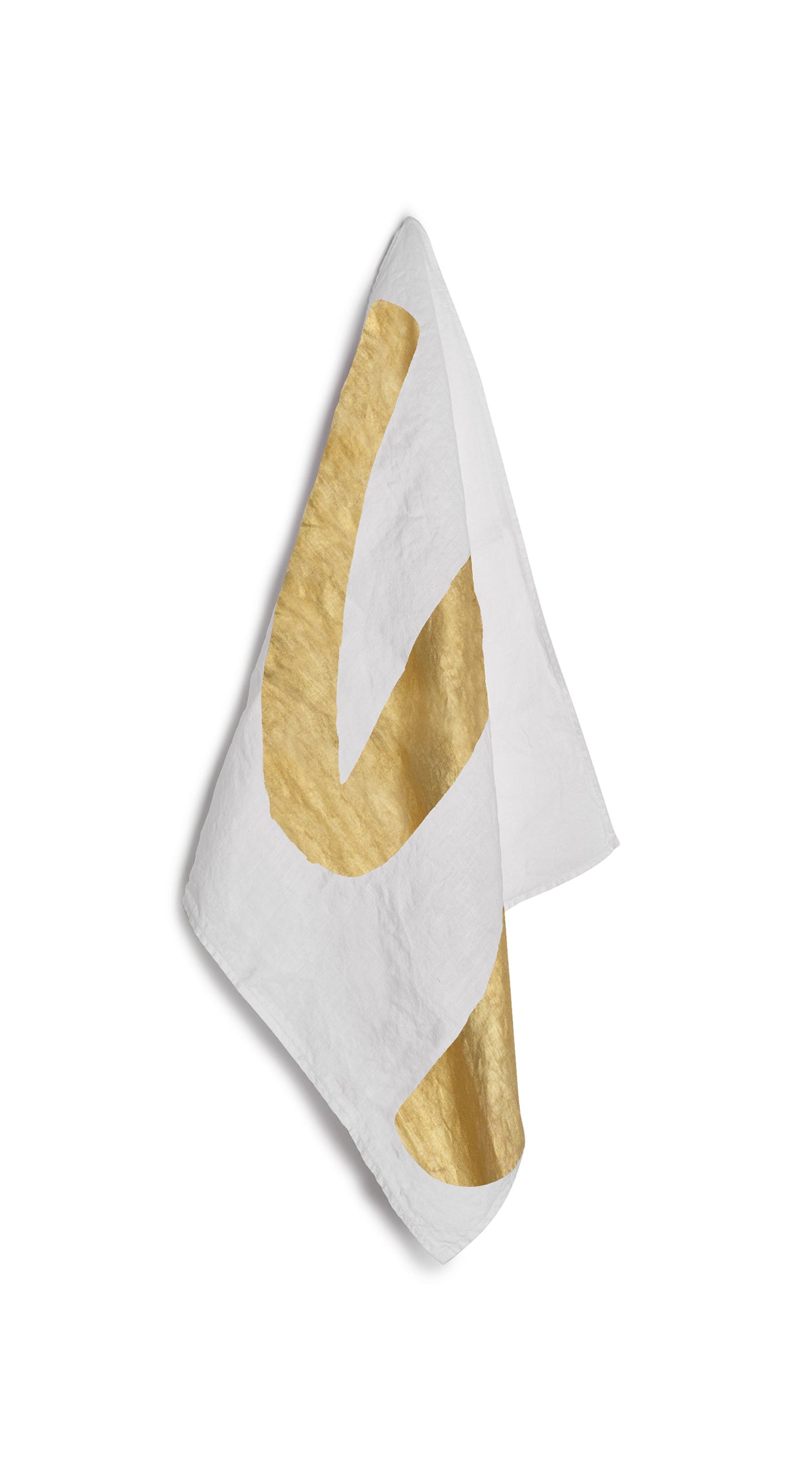 Alphabet Napkin 'S' in Gold, 50x50cm