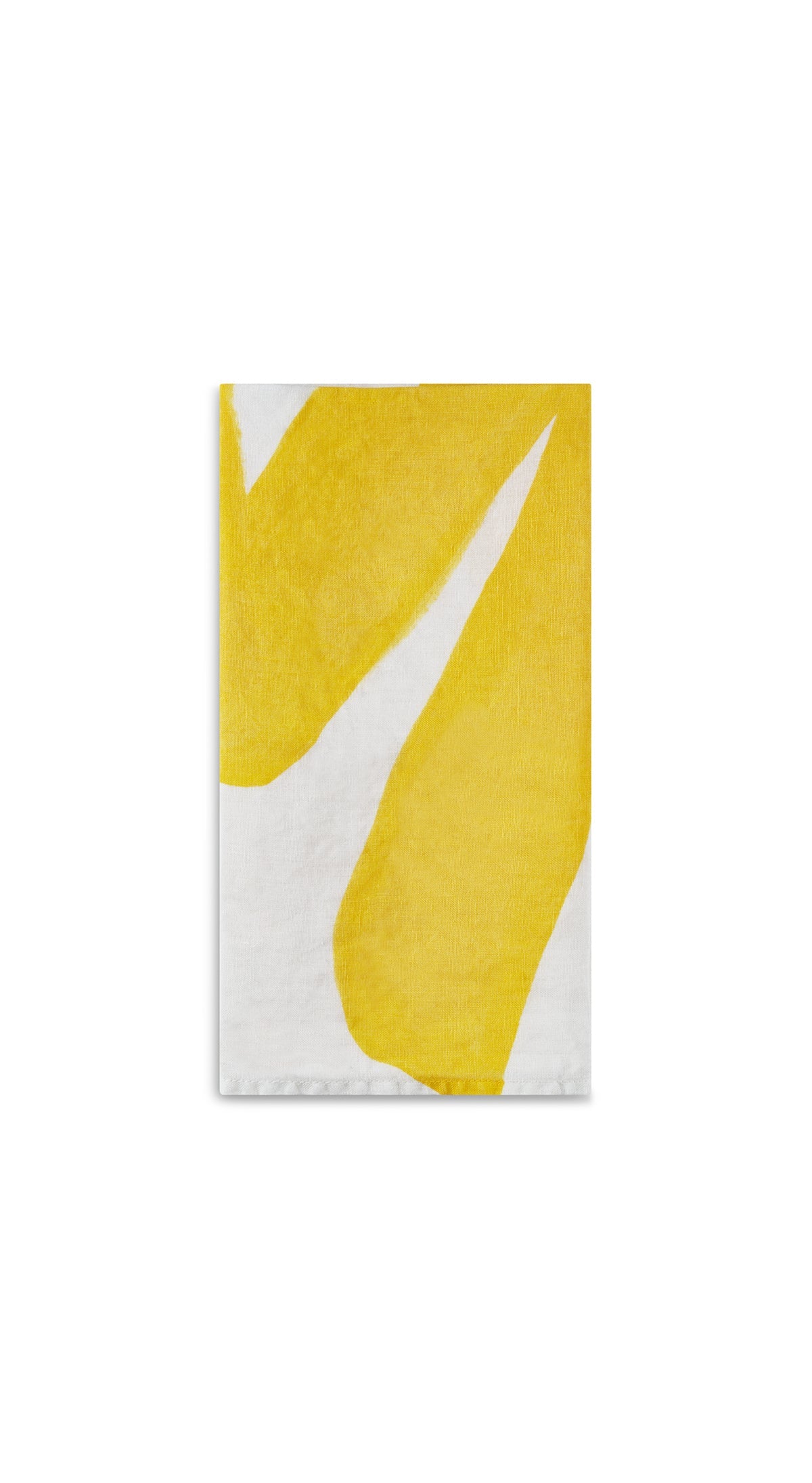 Alphabet Napkin 'W' in Lemon Yellow, 50x50cm