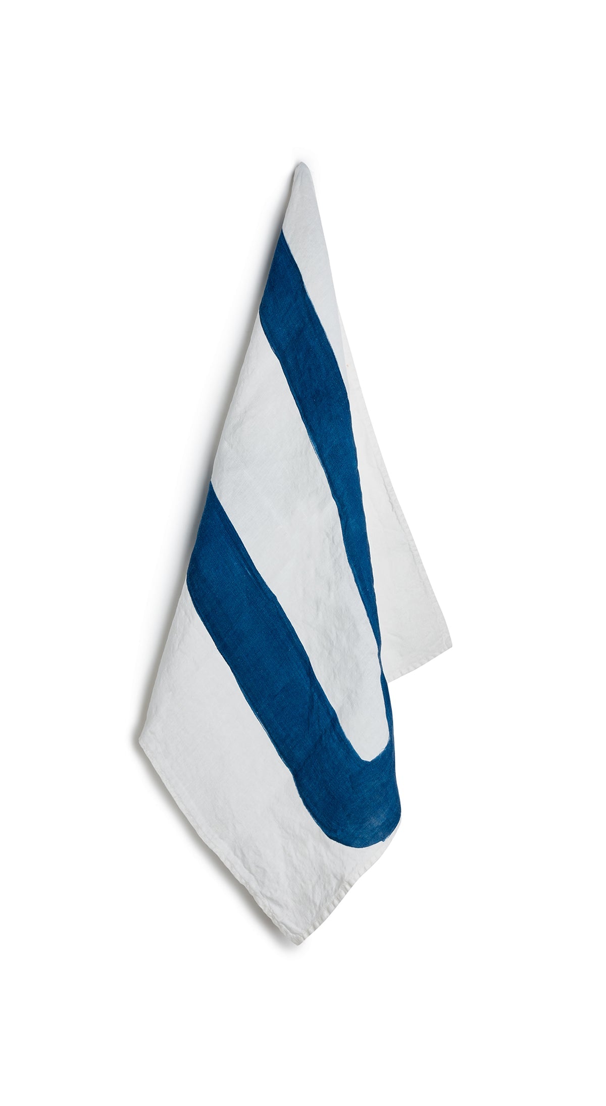 Alphabet Napkin 'U' in Midnight Blue, 50x50cm