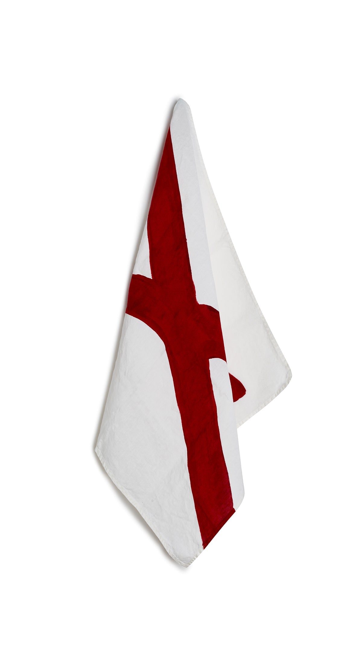 Alphabet Napkin 'X' in Claret Red, 50x50cm